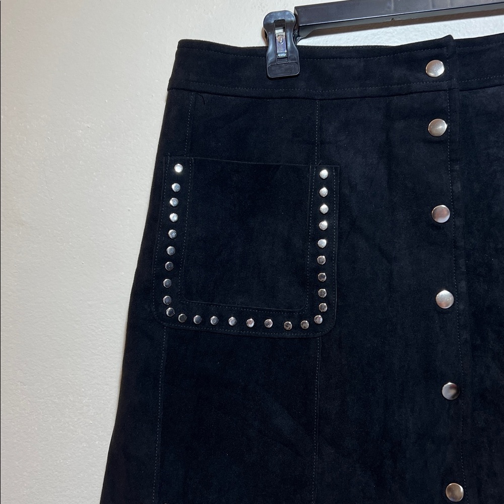 AQUA Faux suede mini skirt Size XXL - Picture 8 of 16